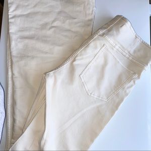 Cream free people flare bell bottom jeans size 31